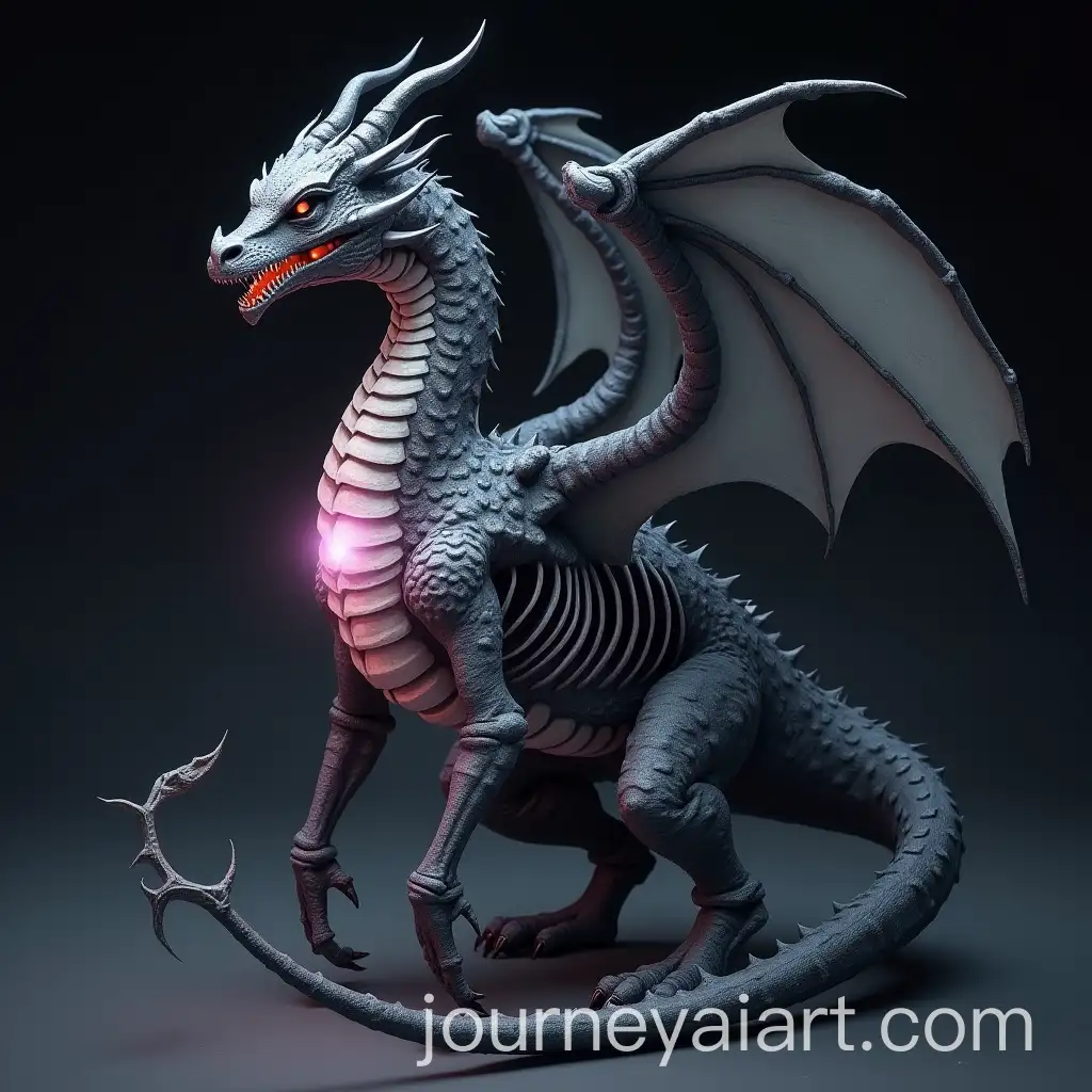 Crystalline-Dragon-with-Visible-Skeleton-in-Dark-Gray
