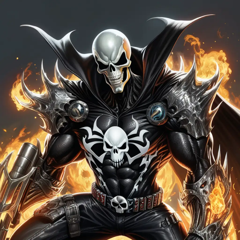 Supernatural Fusion of Spawn and Ghost Rider Character