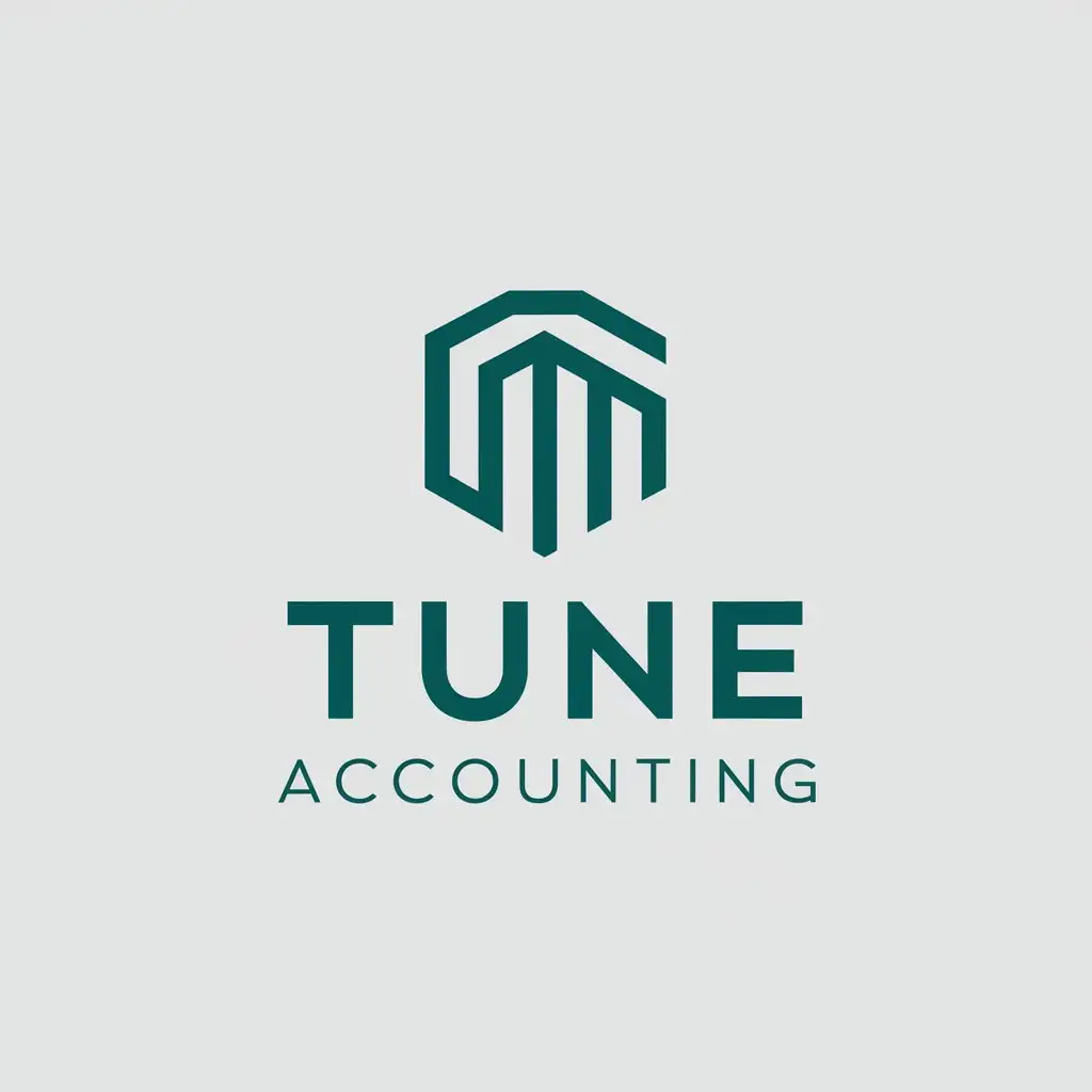 LOGO Design For Tune Accounting Professional and FinanceThemed Vector Logo