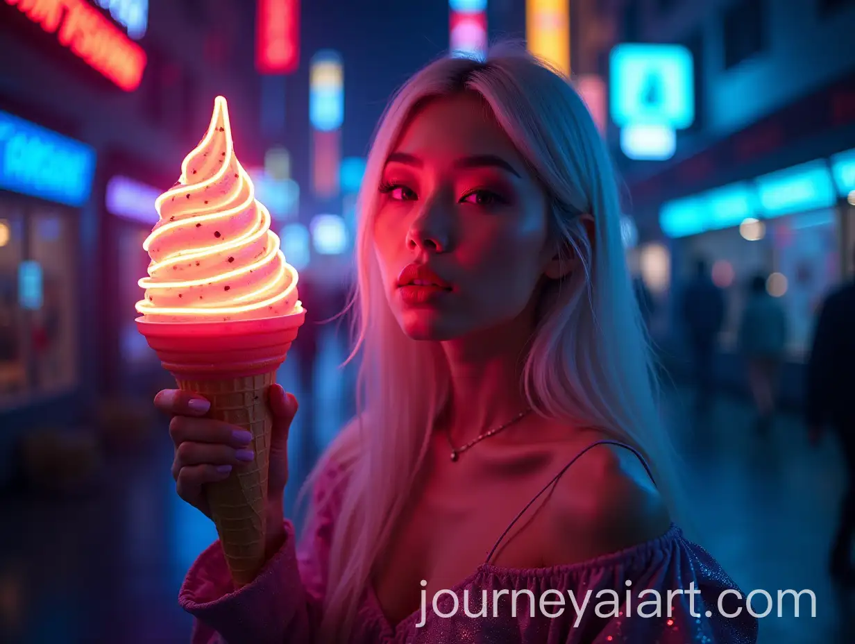 Whimsical-Neon-Ice-Cream-Dreamscape-in-a-Dark-City