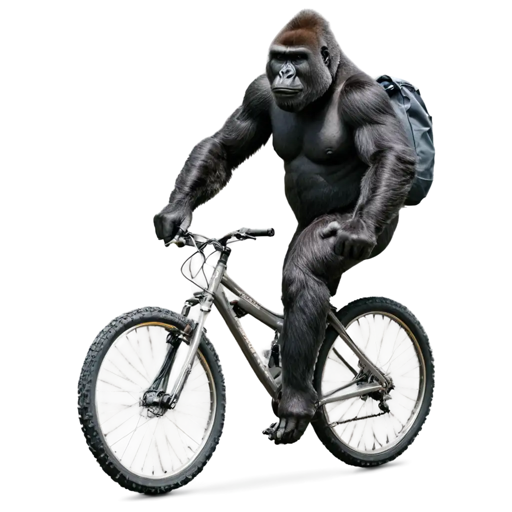 HighQuality-PNG-Image-of-a-Gorilla-Riding-a-Mountain-Bike