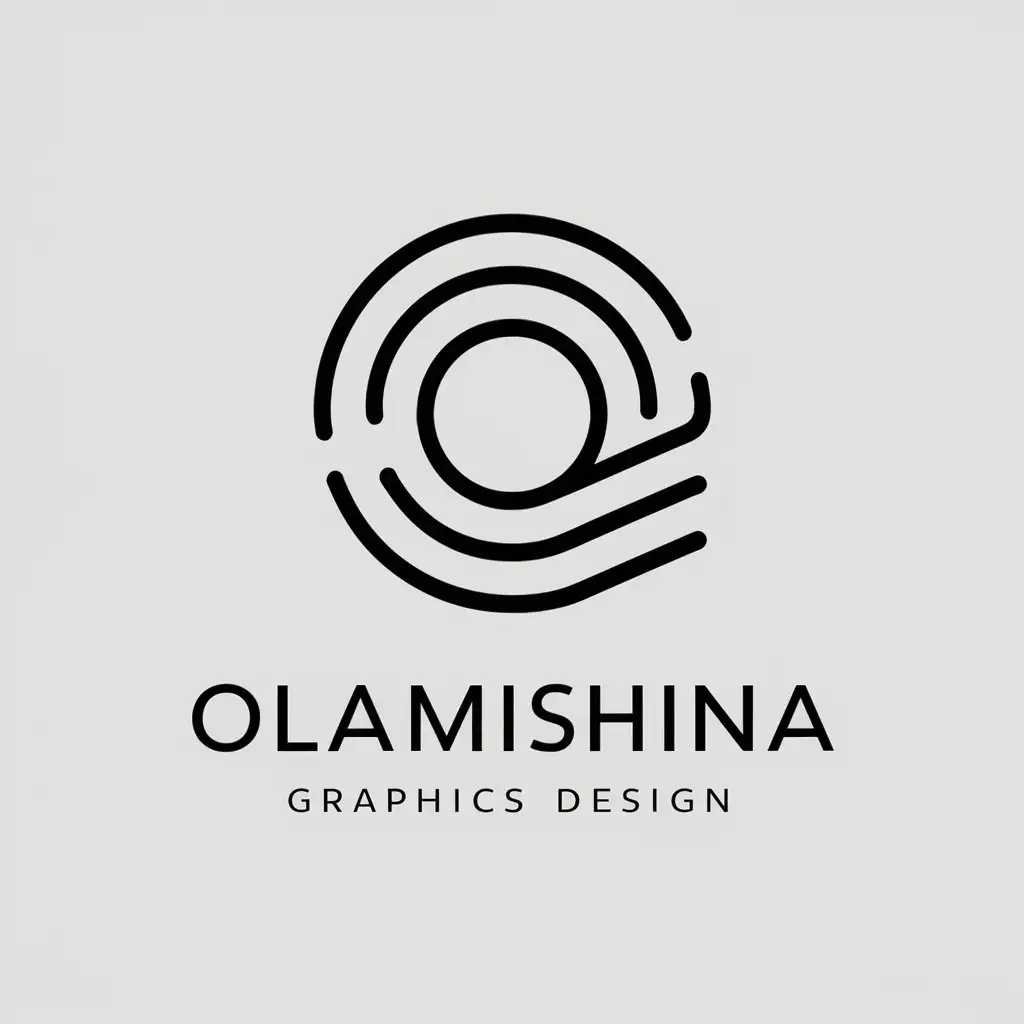 LOGO Design For Olamishina Graphics Design Minimalistic Vector Graphic for Technology Industry