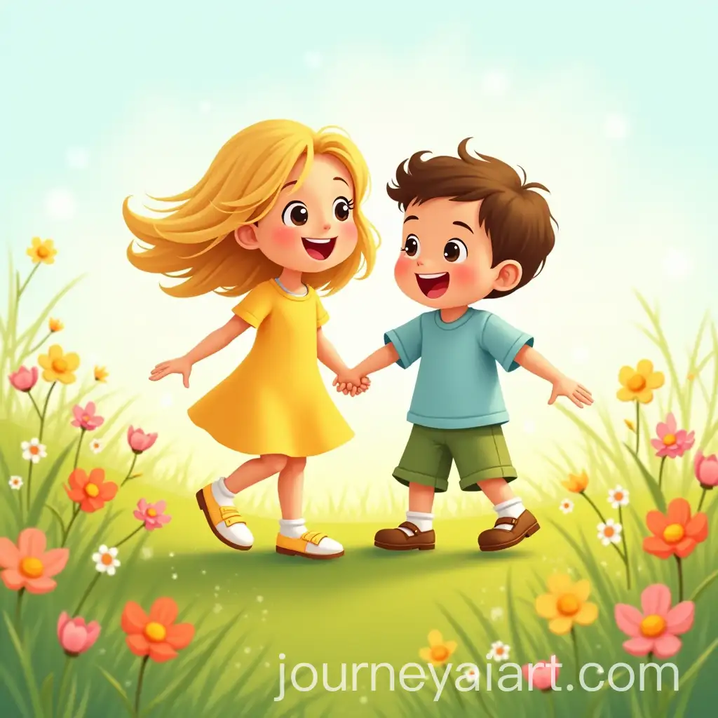 Charming-Duo-of-Children-in-a-Colorful-Flower-Field