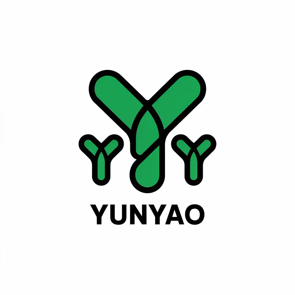 LOGO Design for Yunyao Vector YY Symbol with Minimalist Style for Retail Industry