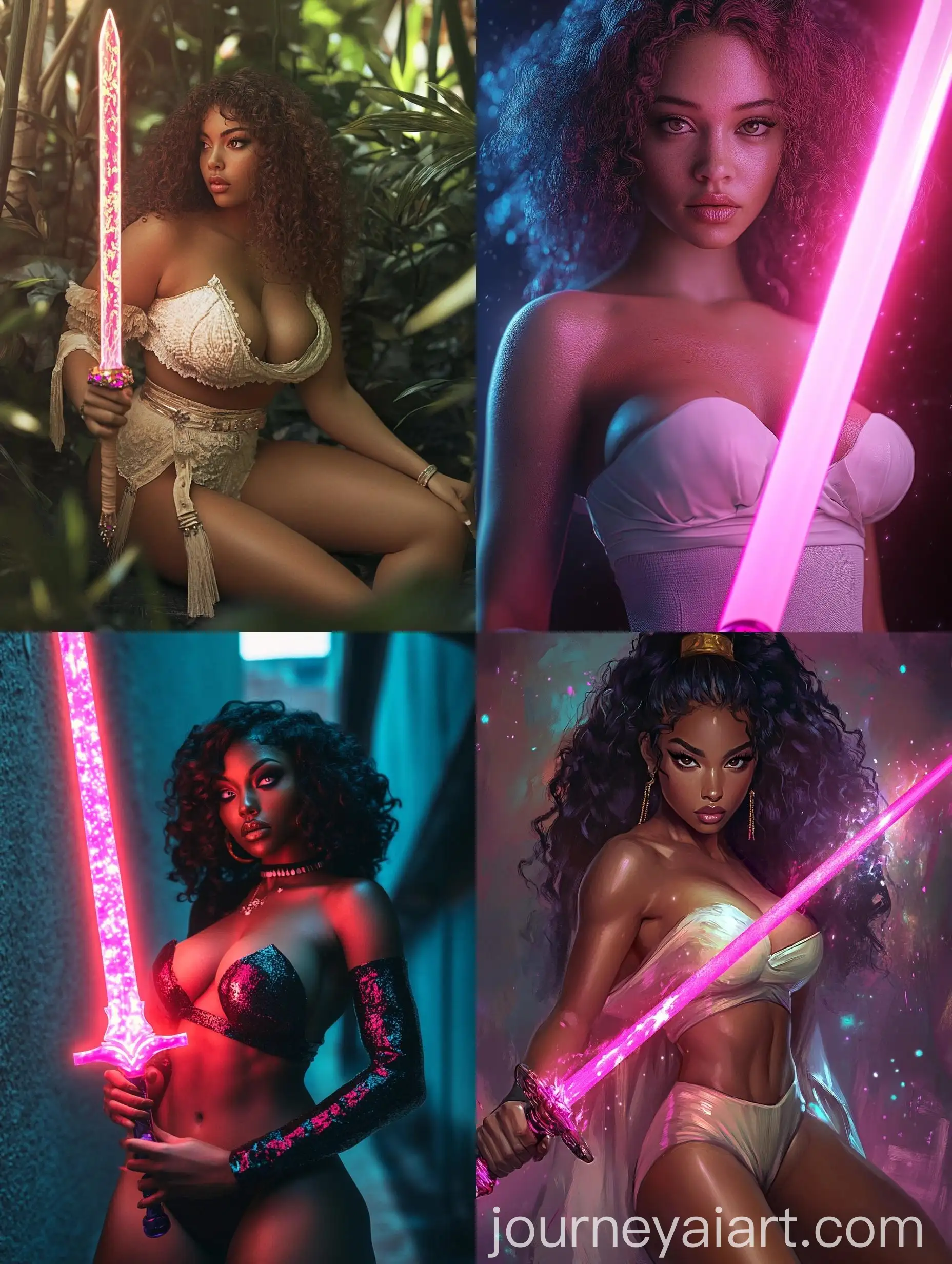 1970s-Fantasy-Oracle-Woman-with-Glowing-Pink-Sword