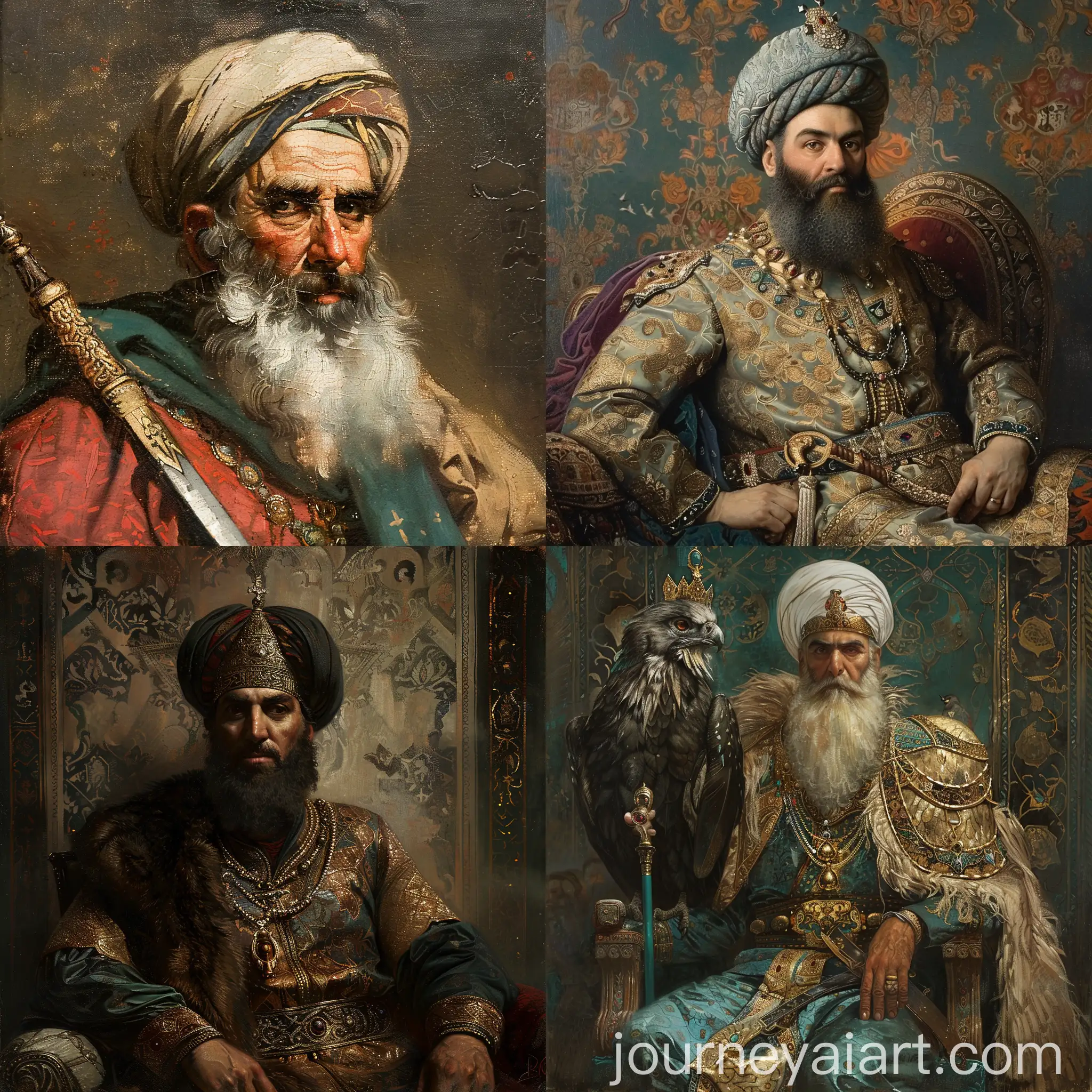 Middle-Ages-Persian-Ambassador-in-Traditional-Attire