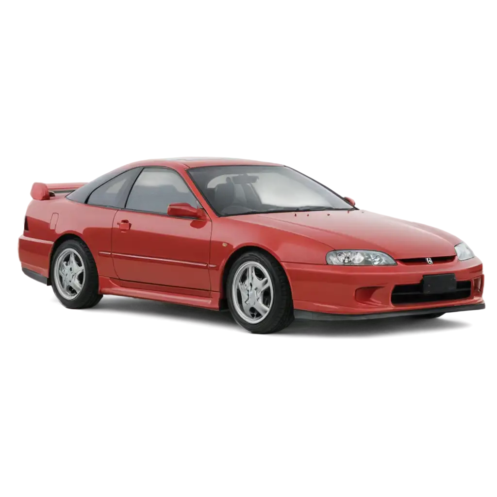 HighQuality-PNG-Image-of-a-Red-1996-Honda-Prelude-Enhance-Your-Design-with-Clarity-and-Detail