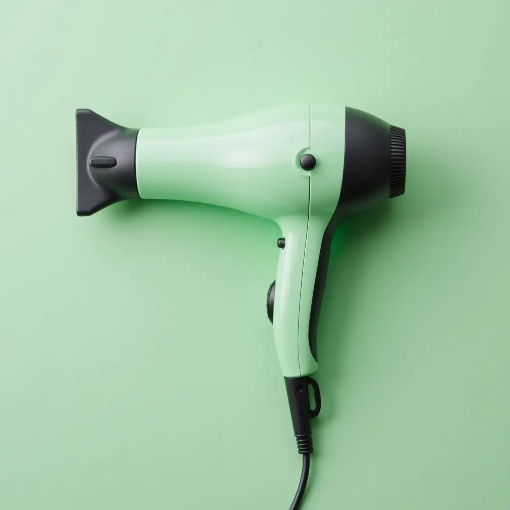 high speed hair dryer in green color