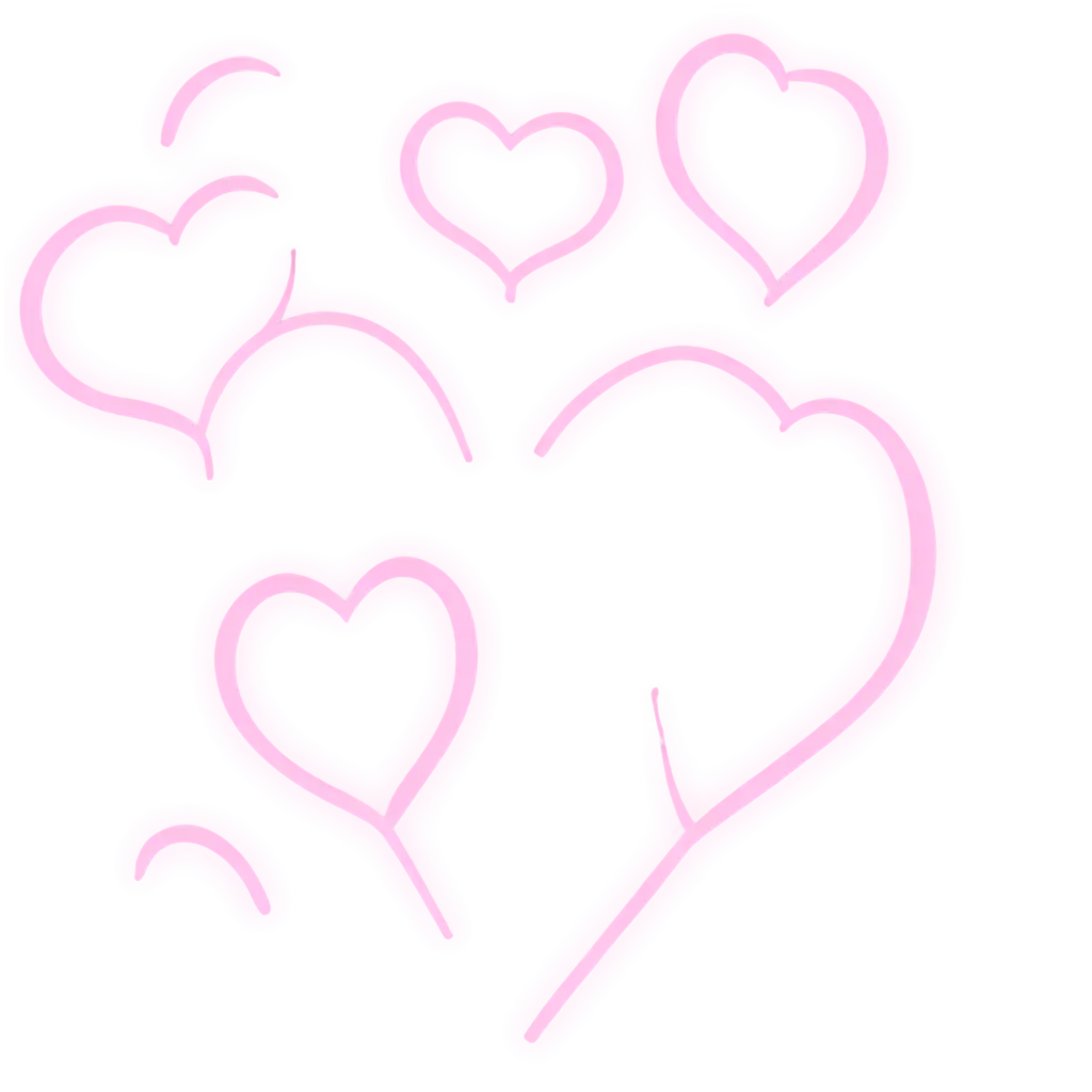 Pink-Heart-Shapes-PNG-for-Digital-Design-and-Creative-Projects