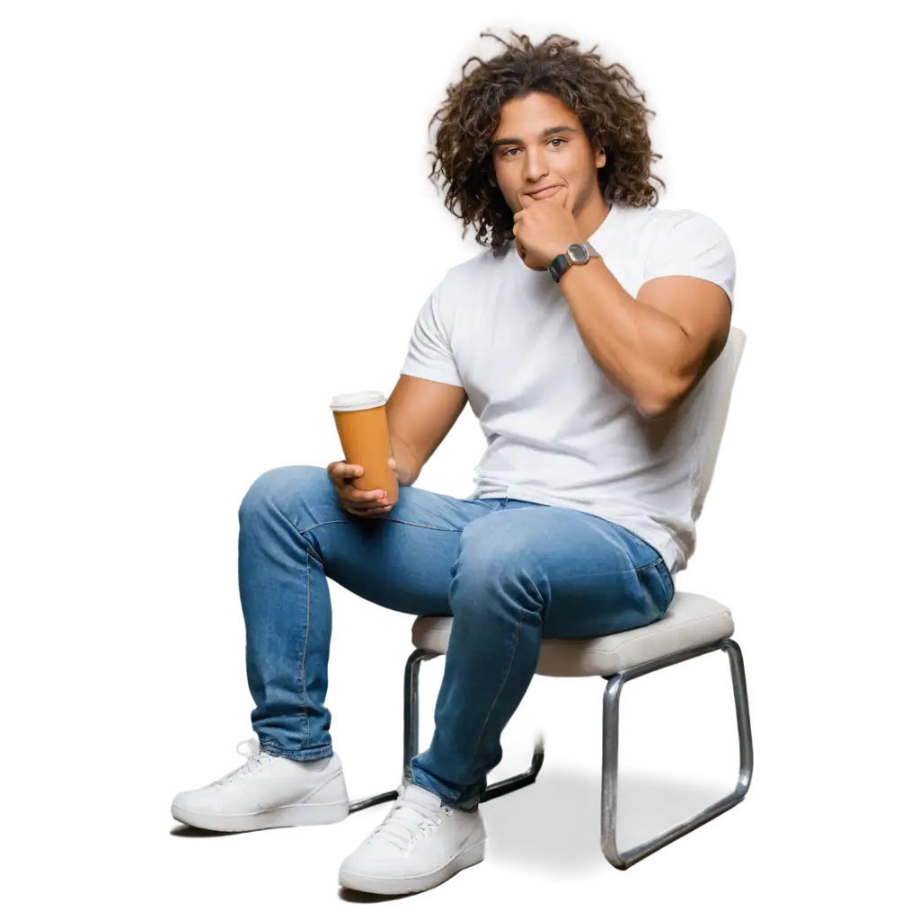 Ultra-Realistic-PNG-Image-of-a-Cool-Handsome-Java-Man-in-Casual-Outfit-Curly-Hair-White-TShirt-Blue-Jeans-and-Sneakers