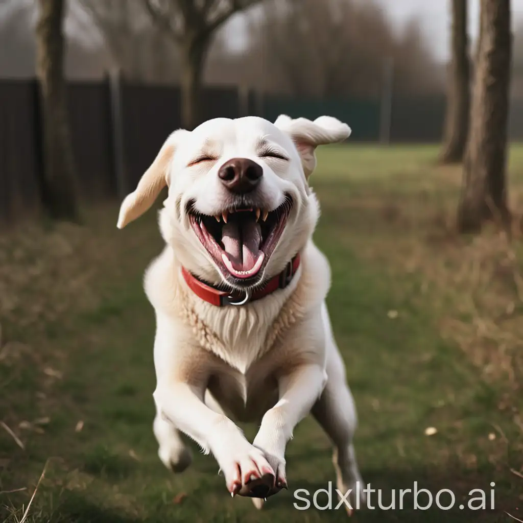 a happy dog