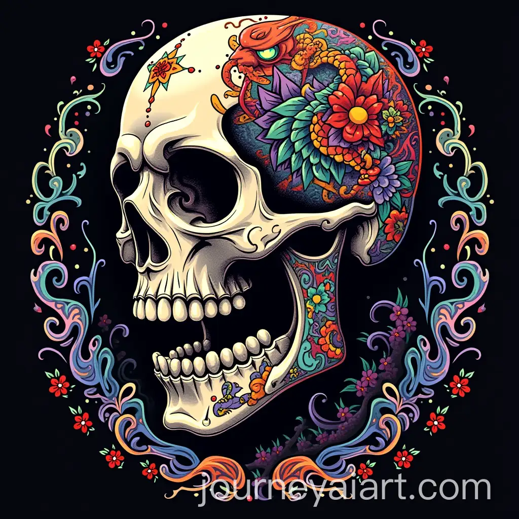 Nepali-Traditional-Lakhey-Skeleton-with-Tribal-Tattoos-and-Glowing-Eyes