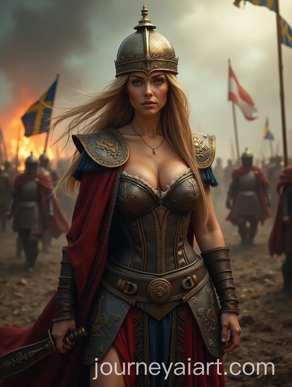 Fearless-Swedish-Warrior-Woman-on-a-Chaotic-Battlefield