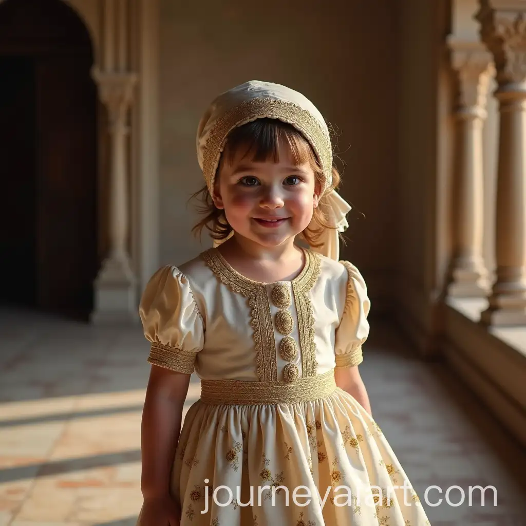 TwoYearOld-Turkish-Baby-Girl-in-Medieval-Princess-Frock-at-an-Indian-Palace