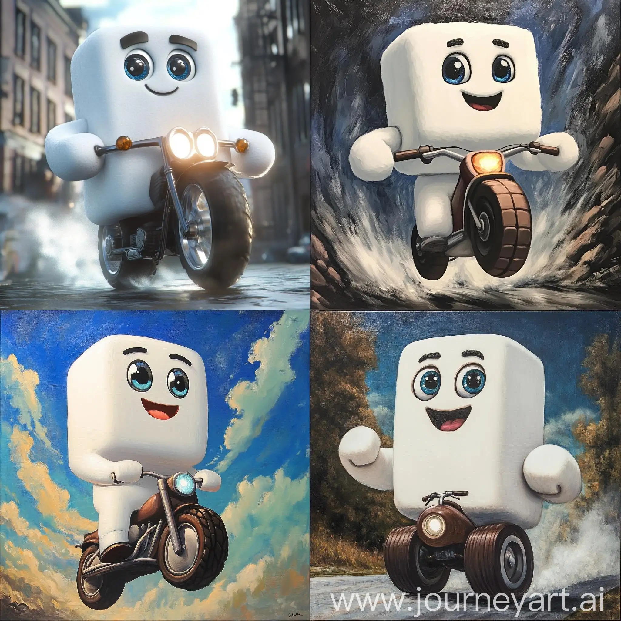 Marshmallow-Man-Riding-Motorcycle-Artwork