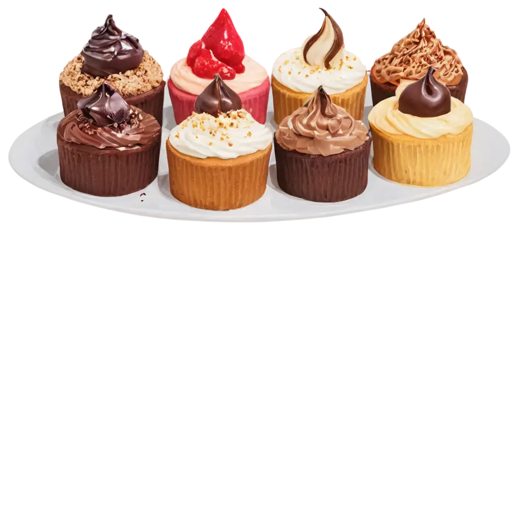 5-Different-Flavors-Large-Cakes-PNG-Image-for-Culinary-Event-Design