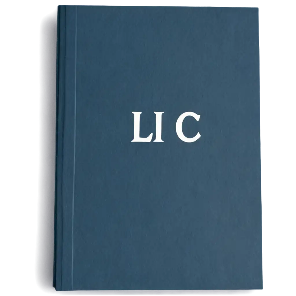 Closed-Book-with-L-I-C-Written-on-the-Side-PNG-Image-in-Dark-Blue