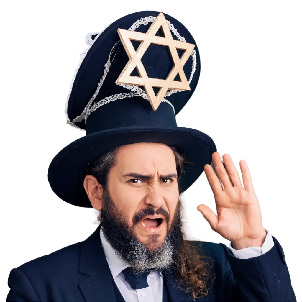 CloseUp-PNG-Image-of-an-Angry-Jewish-Rabbi-HighResolution-PNG-for-Diverse-Applications