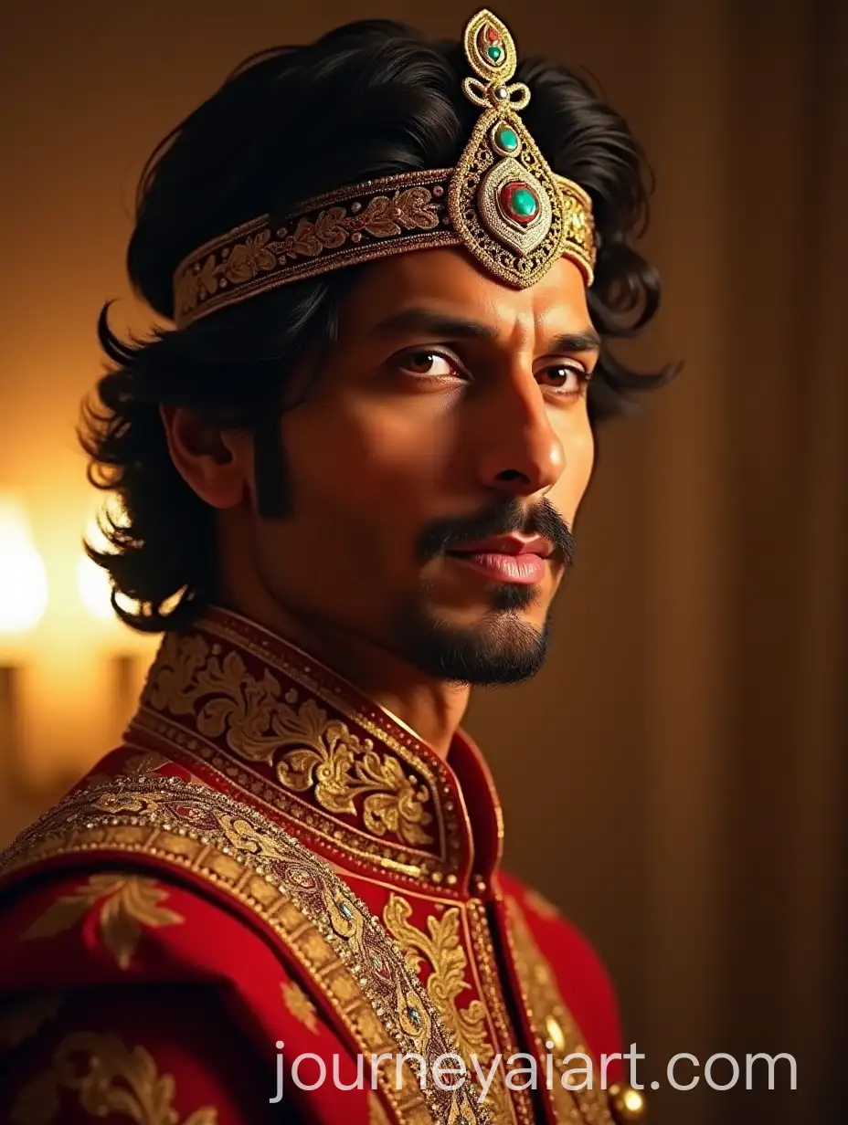 ShahAI-Art-Prompt-Expansion-Rukh-Khan-as-an-Indian-King-in-Royal-Attire