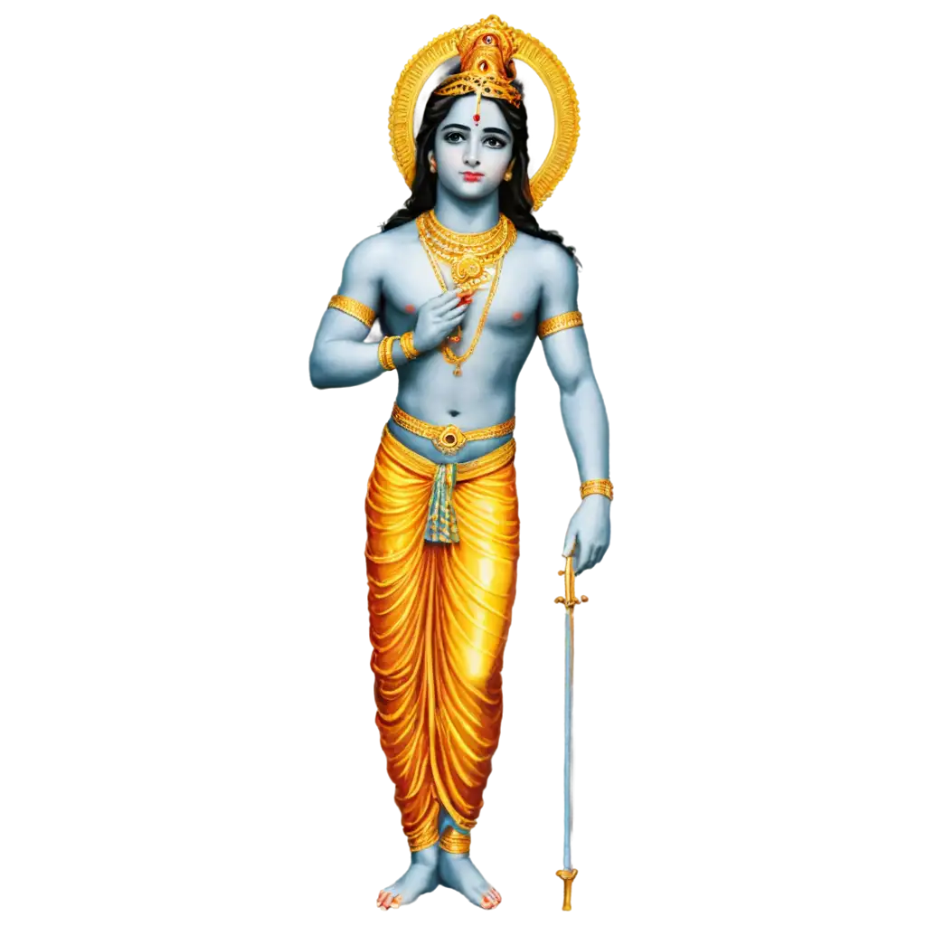 HighQuality-Lord-Krishna-PNG-Image-for-Diverse-Creative-Use