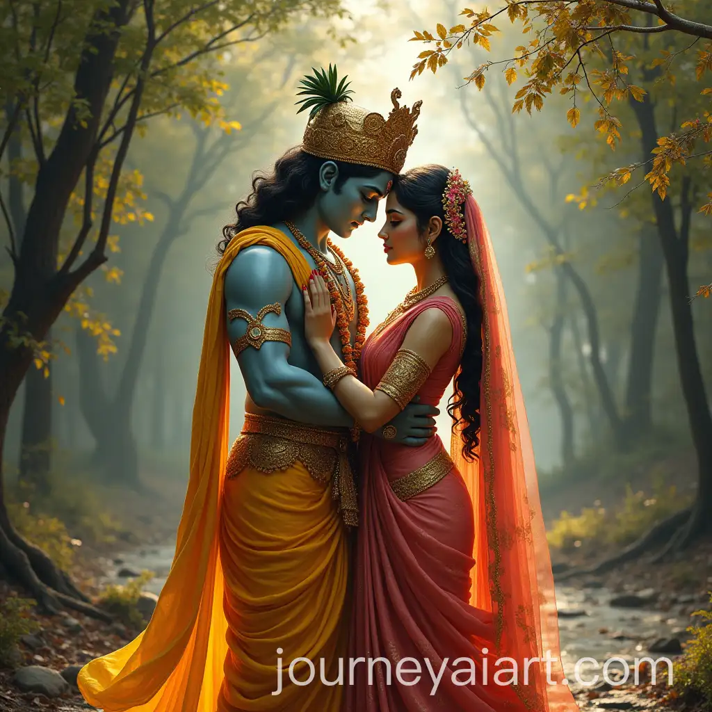 AI-Art-Prompt-ExpansionRadha-and-Krishna-Embracing-in-Serene-Devotion-Divine-Hindu-Love