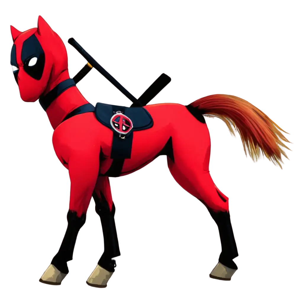 Deadpool as horse