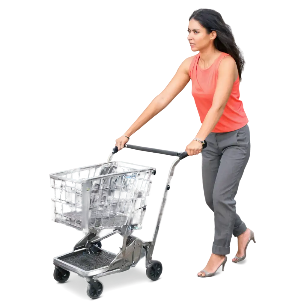 Professional-PNG-Image-of-Woman-Pushing-Cart-for-Diverse-Applications