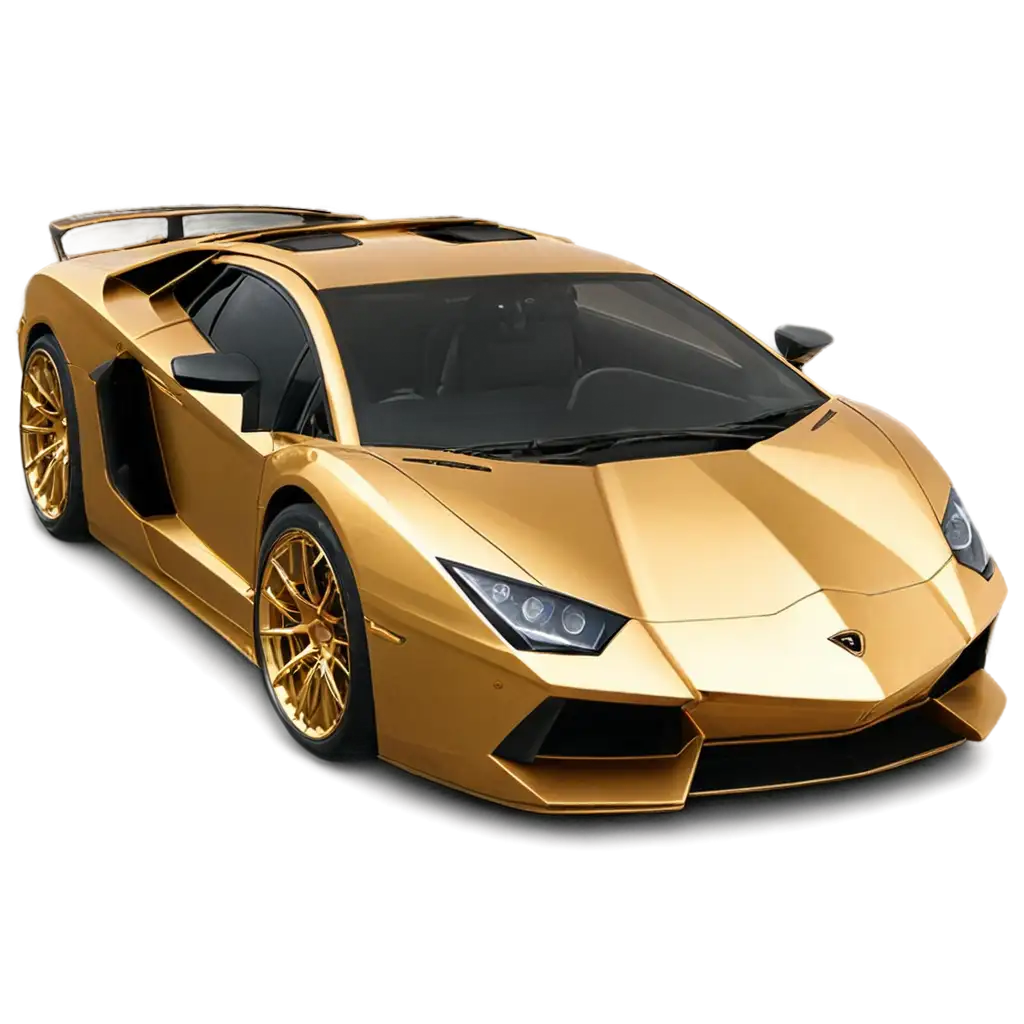 Golden-Lamborghini-PNG-Image-Luxury-Car-in-Stunning-Detail-for-HighQuality-Visual-Projects