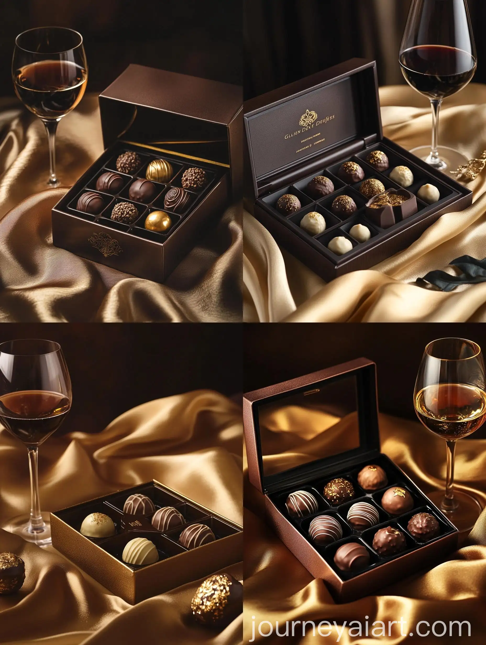 Luxurious-Golden-Delights-Chocolate-Truffles-with-Fine-Wine