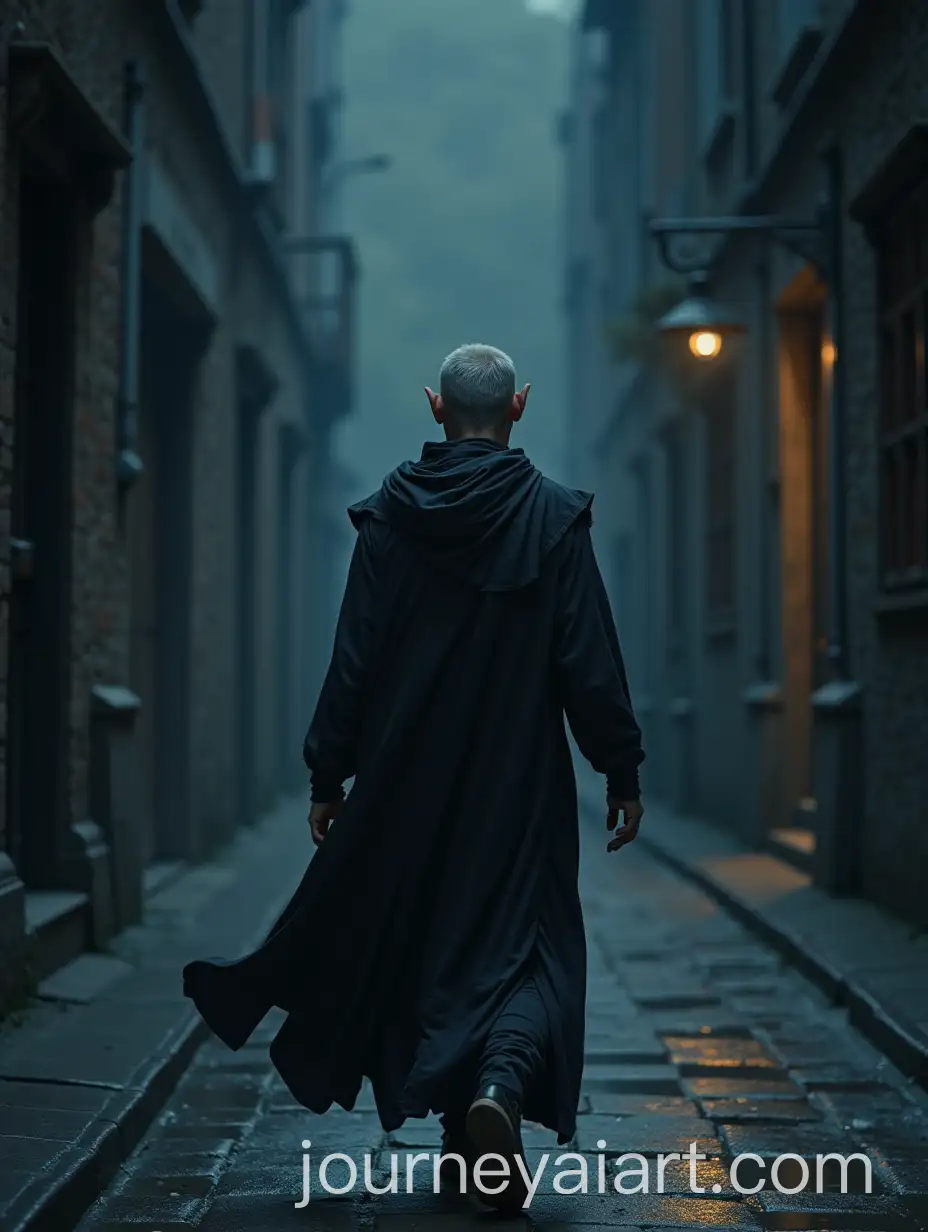 Male-Elf-Walking-in-City-at-Night-with-Flowing-Clothes