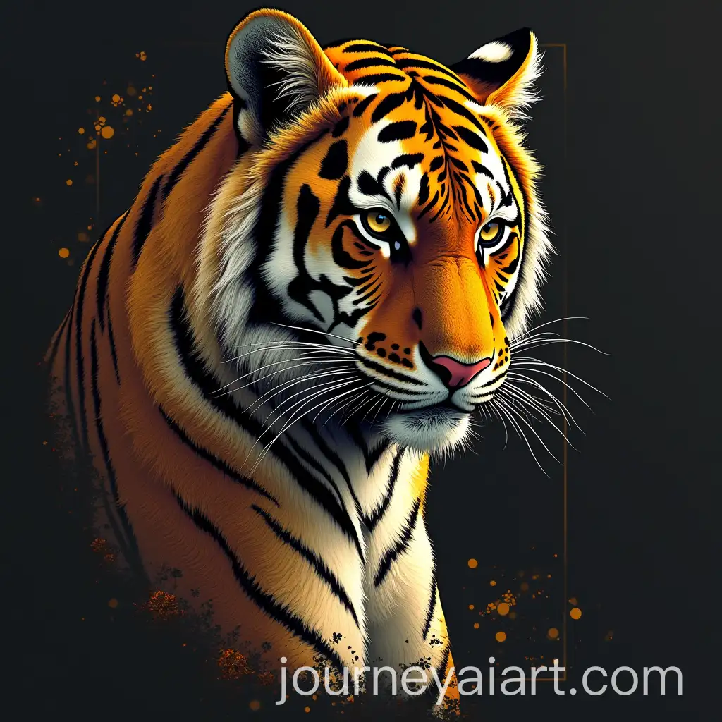 Luxurious-Tiger-Graphic-TShirt-Design