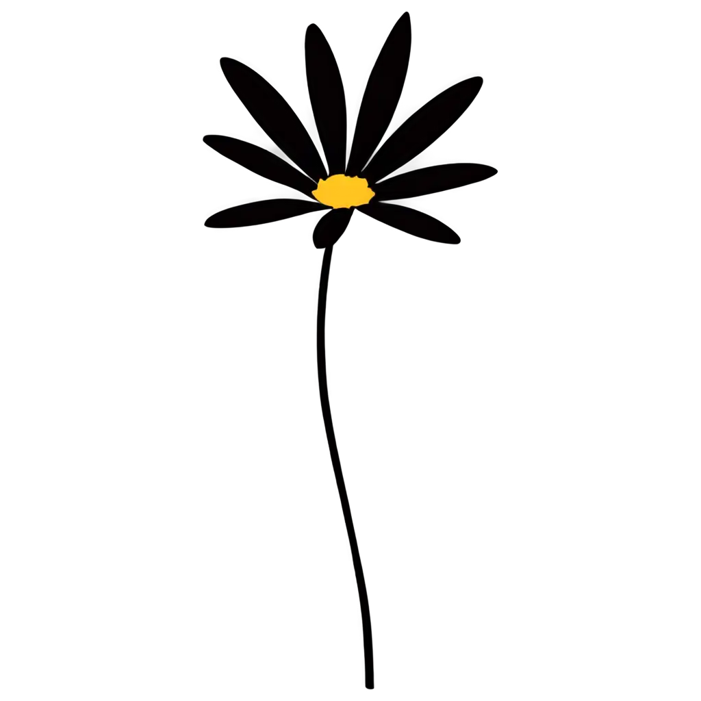 Black-Daisy-Flower-PNG-Image-Transforming-Microsoft-PowerPoint-Art-into-Stunning-Monochrome-Beauty