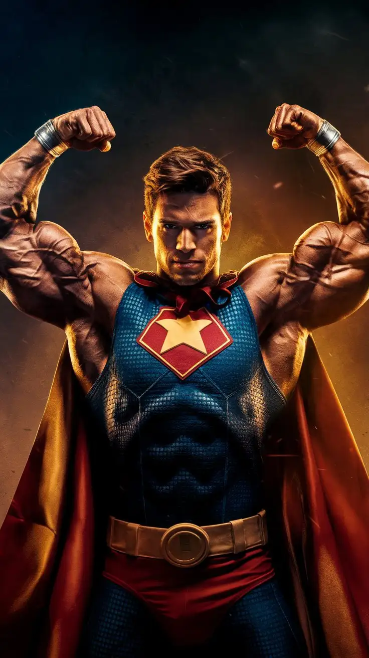 My hyper muscles surged and pulsed with awesome, ancient superpower. I became a musclegod superhero!