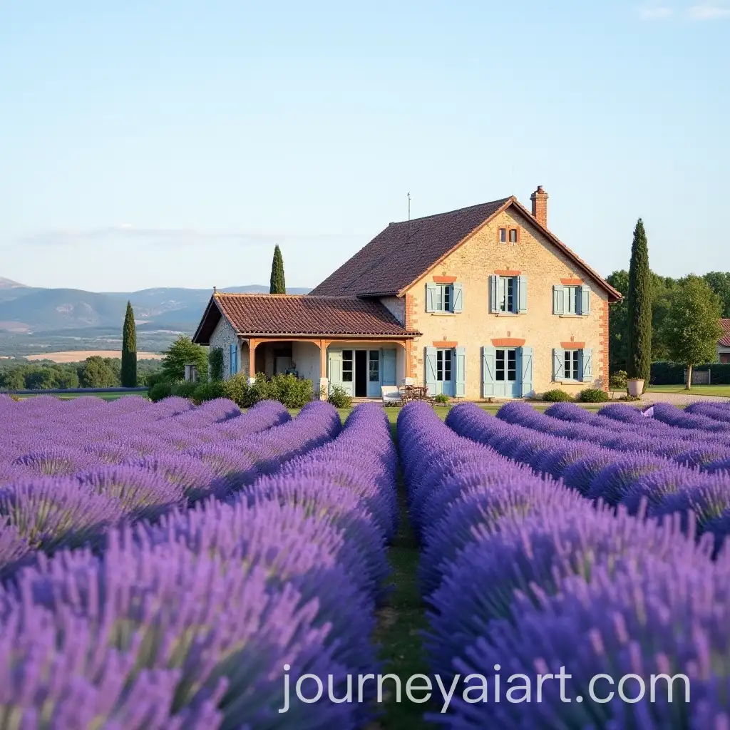 Provenal-House-Surrounded-by-Lavender-Fields