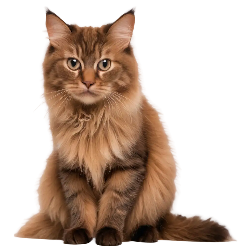 Cute-Cat-with-Long-Hair-PNG-Image-AIGenerated-Art-for-Online-Delight