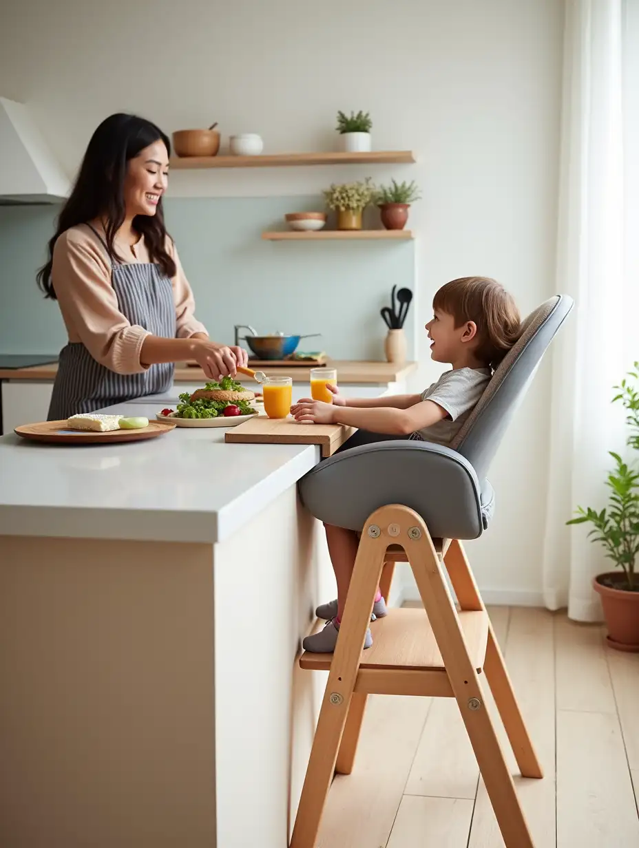 Stylish-Modern-High-Chair-for-Children-in-Bright-Family-Kitchen