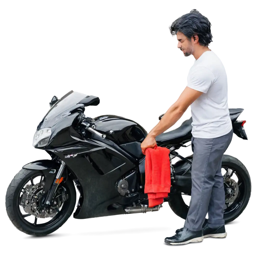 Motorcycle-Being-Washed-with-Water-PNG-Image-HighQuality-Clear-Visual-for-Versatile-Use