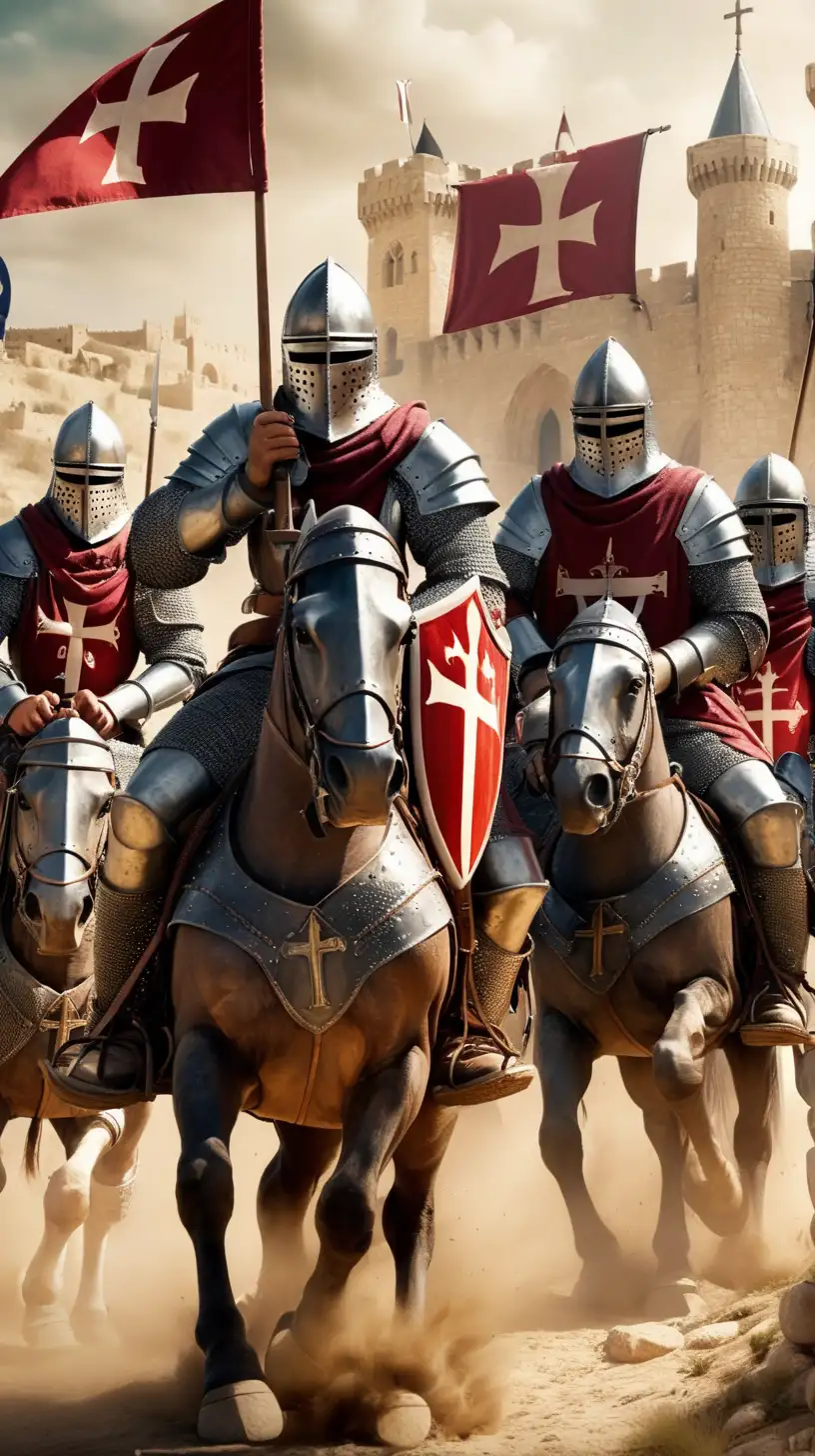 Knights of the Templar Treasure Battle in the Holy Land