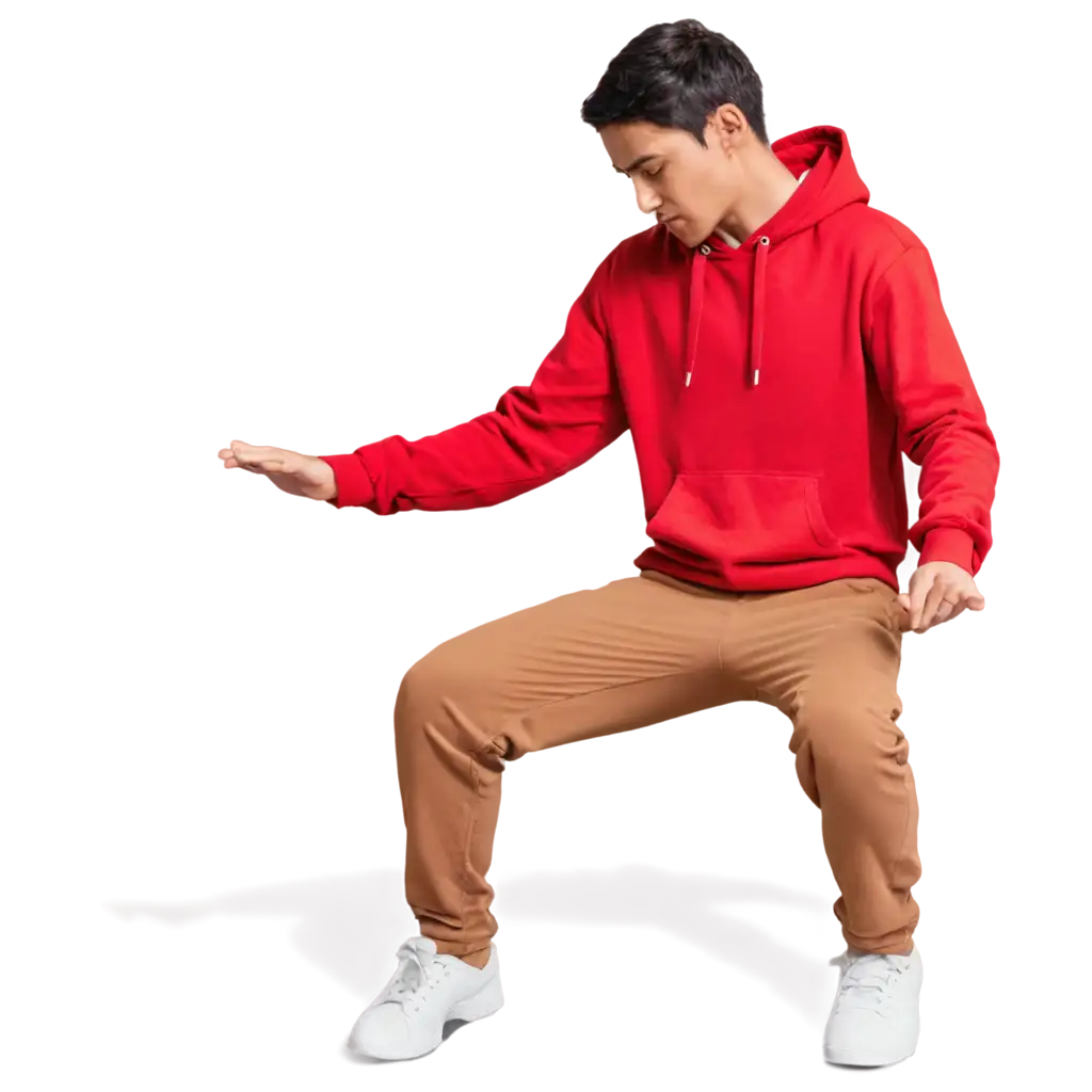 Realistic-Casual-Pose-PNG-Image-of-a-Young-Man-in-Red-Hoodie-for-Versatile-Use