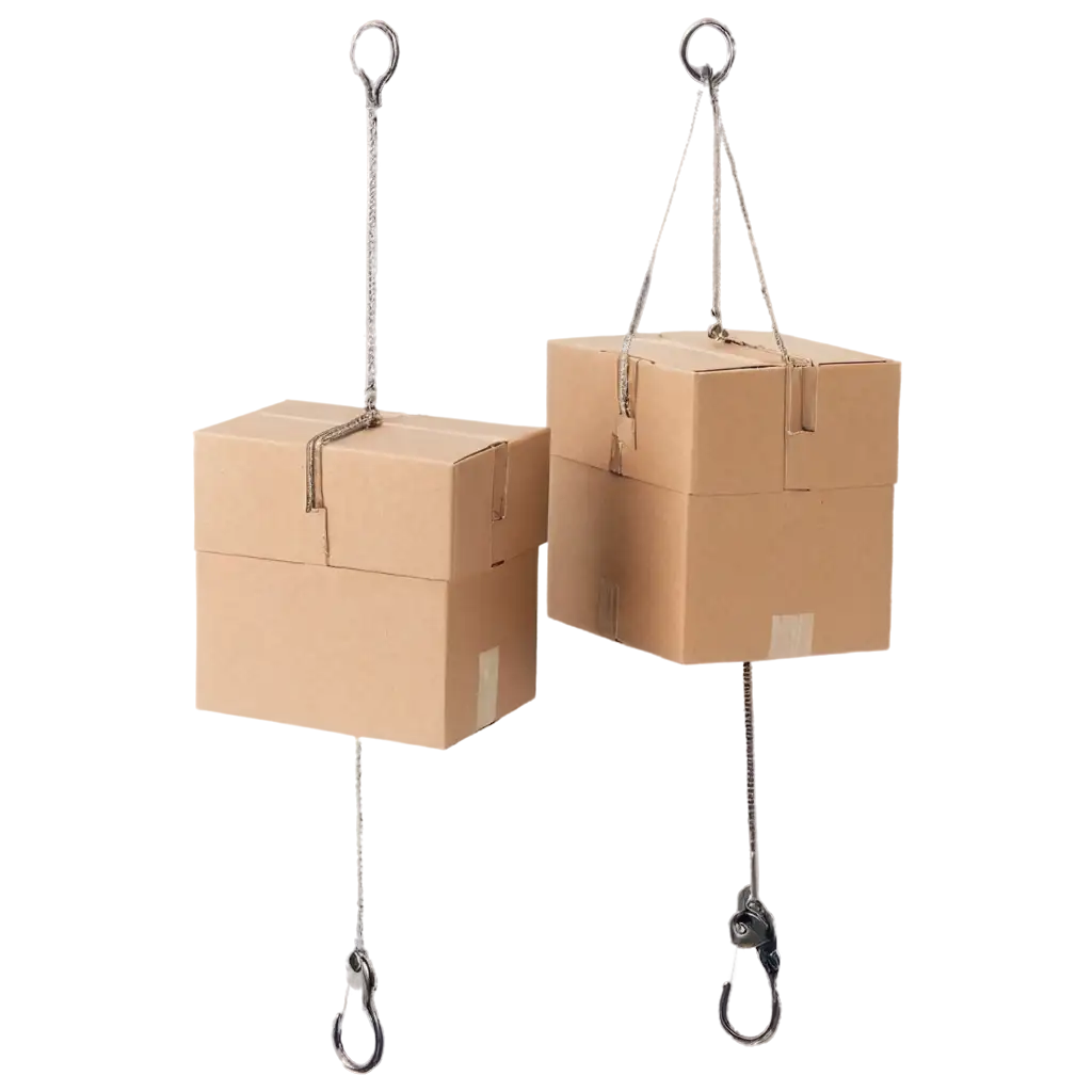 HighQuality-PNG-Image-of-Two-Boxes-Hanging-from-a-Hook-for-Versatile-Use