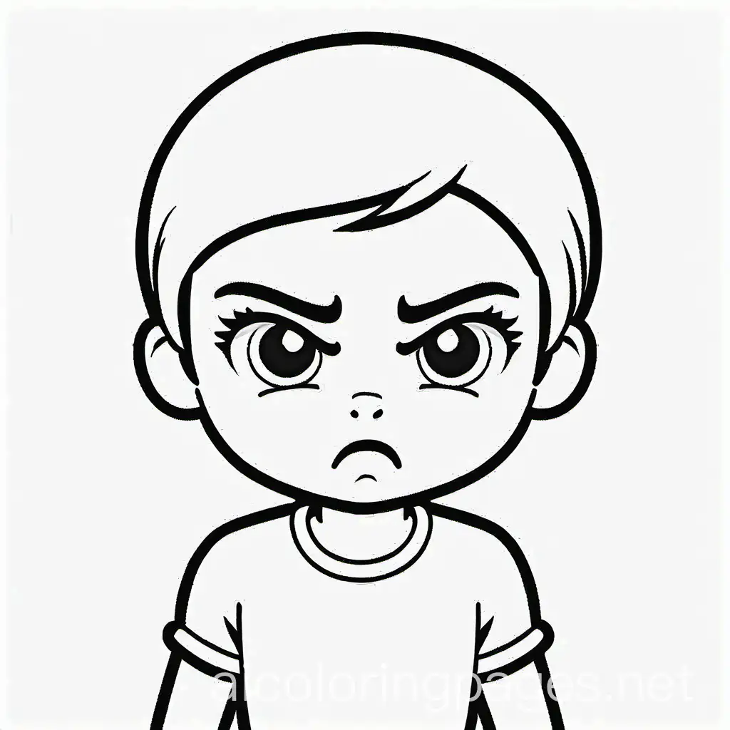 Angry-Child-Coloring-Page-with-Clear-Line-Art-for-Easy-Coloring