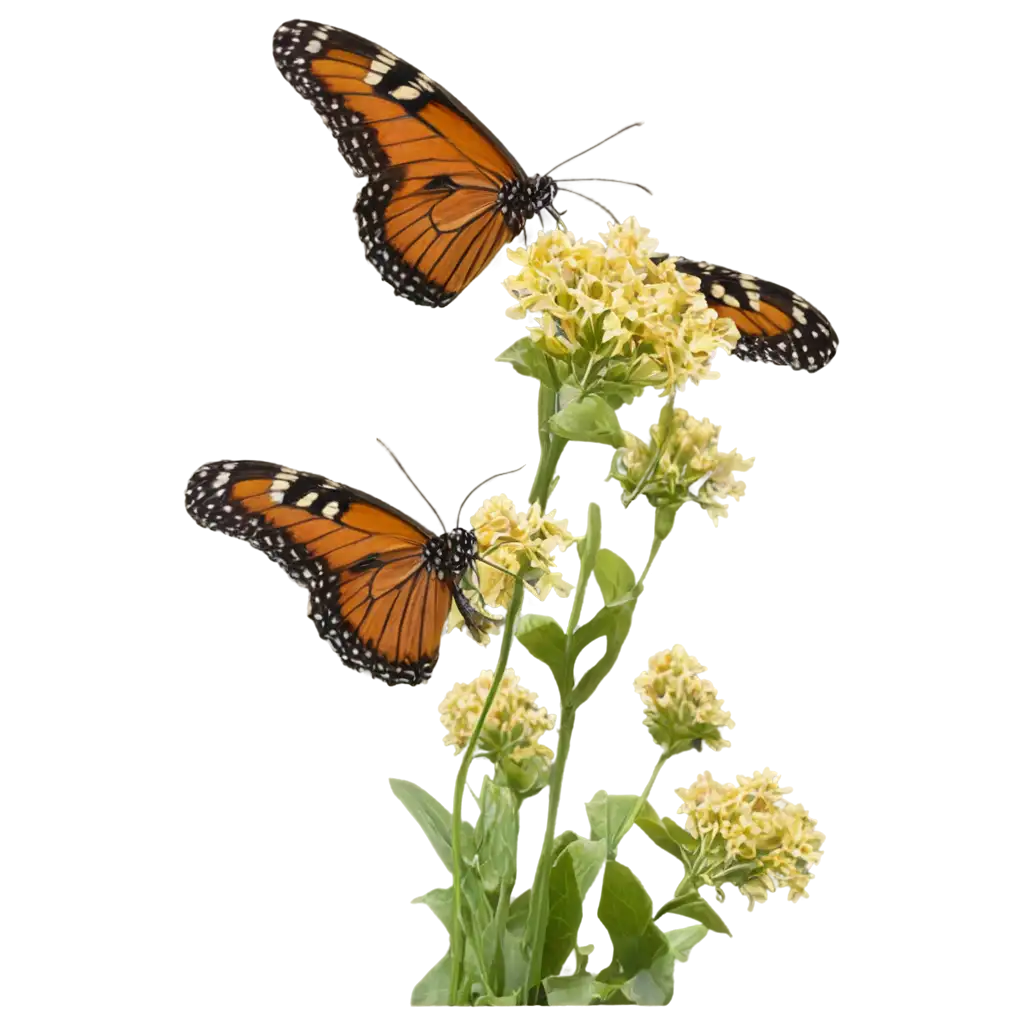 Beautiful-Butterfly-on-Flowers-PNG-Image-Vibrant-Nature-Art-for-Digital-Projects