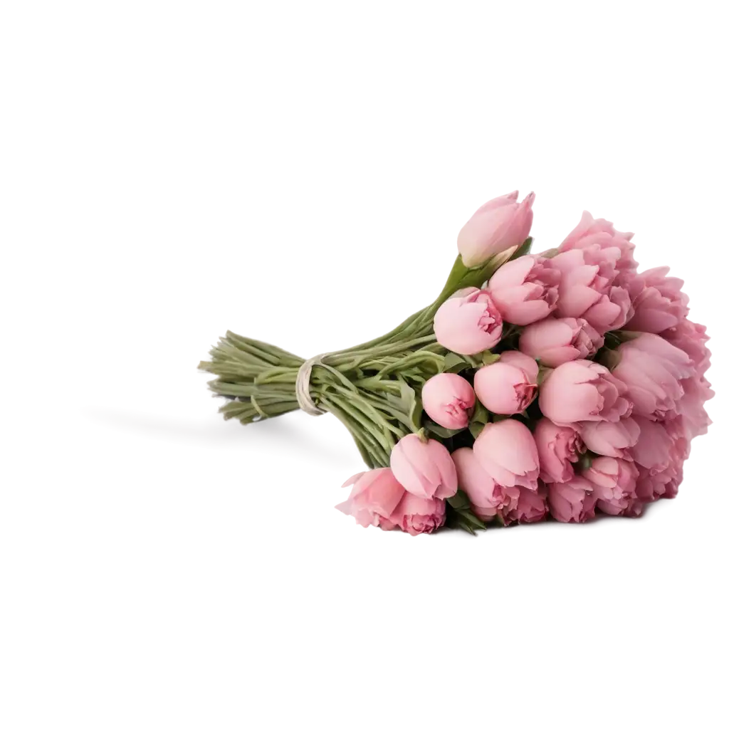 Stunning-Pink-Plump-Flowers-Bouquet-PNG-Perfect-for-Digital-Creations-and-Print-Designs