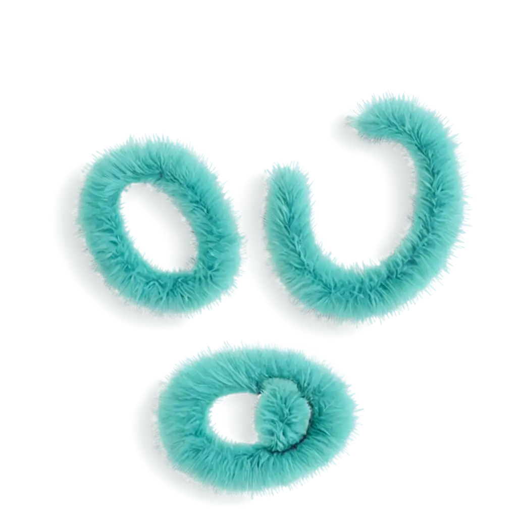 Stunning-Turquoise-Fur-Numbers-PNG-A-Unique-Blend-of-Art-and-Clarity