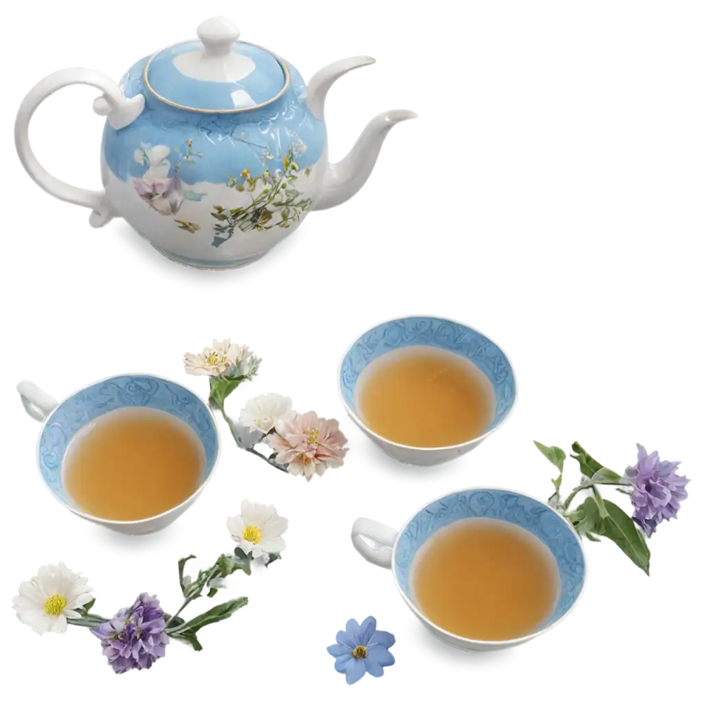 Tea-Time-PNG-Image-with-Blue-Flowers-Relaxing-Brunch-Atmosphere