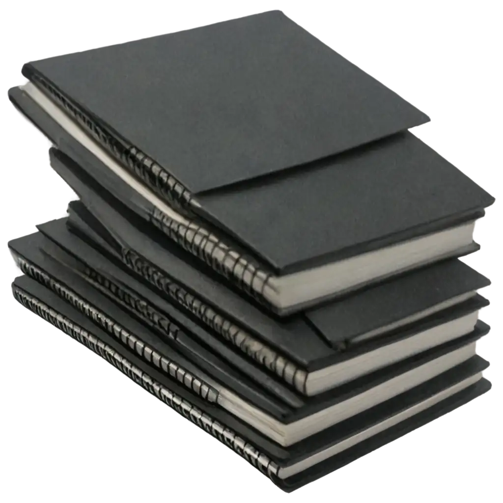 HighQuality-Notebook-Stack-PNG-Image-for-Versatile-Use