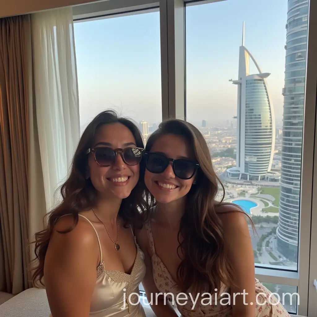 Two-Friends-Enjoying-Time-at-BurAI-Image-Prompt-Expansionj-Khalifa-Hotel