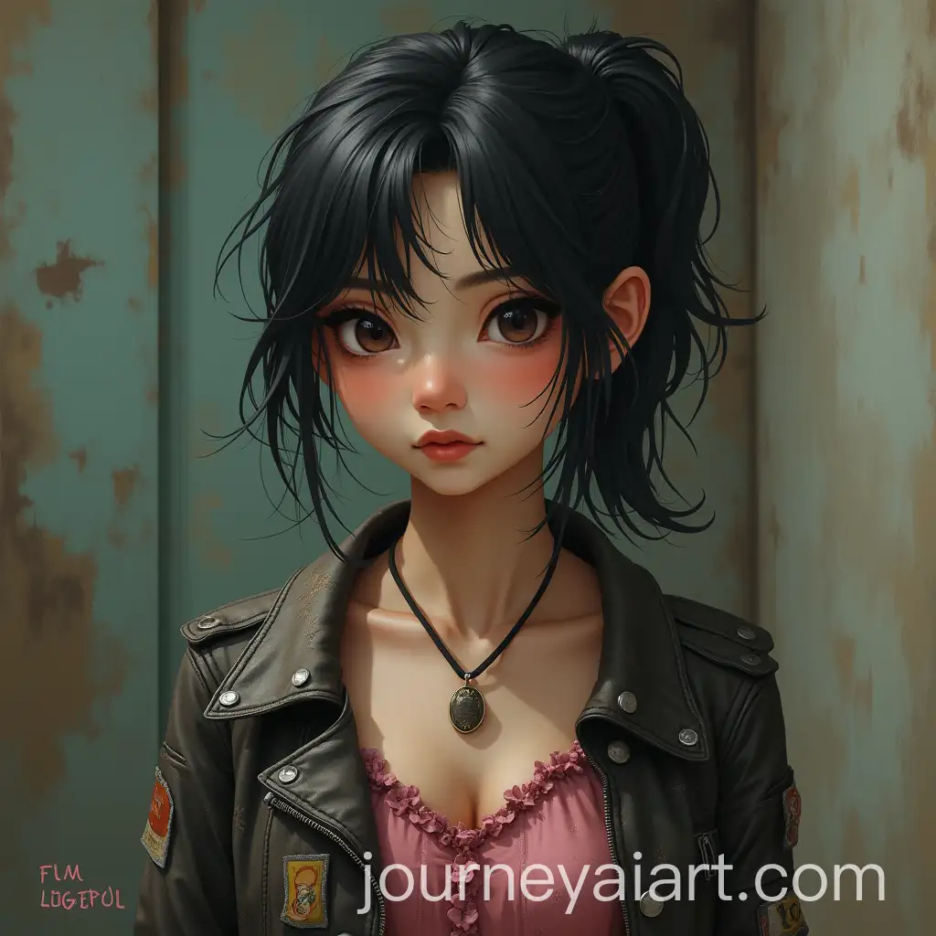 Petite-Young-Woman-in-Tattered-Clothes-with-a-Mischievous-Glint-in-a-PostApocalyptic-World