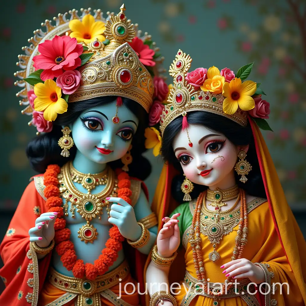 Radha-Krishna-Divine-Dance-in-a-Serene-Garden