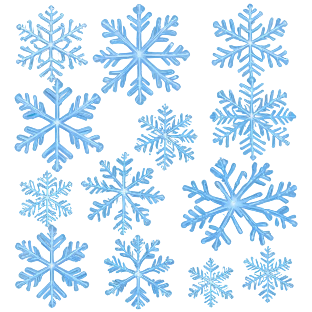 PNG-Image-of-a-Blue-Snowflake-Exquisite-Detail-and-Clarity